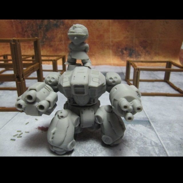 CHIBI-TECH SD - TRIDENT ARM-A VULCAN   3D print model_5
