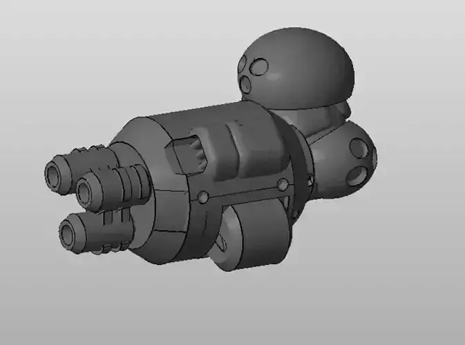 CHIBI-TECH SD - TRIDENT ARM-A VULCAN   3D print model