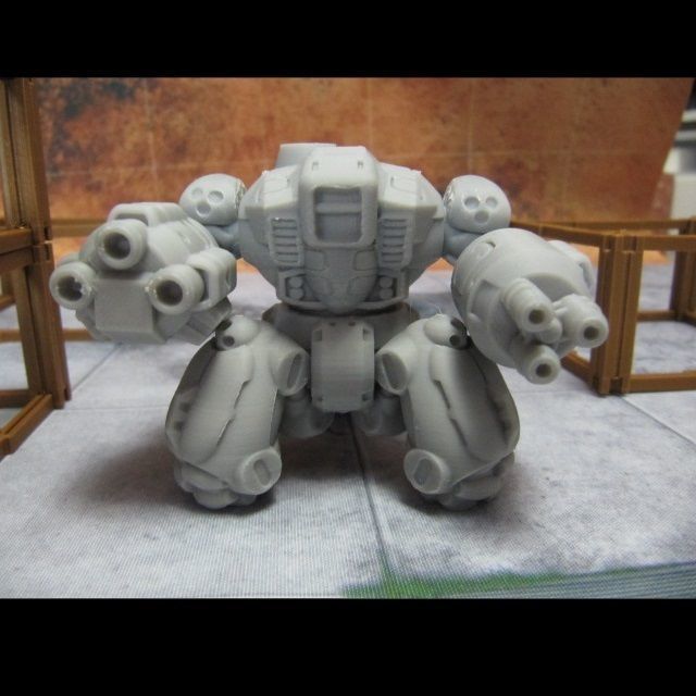 CHIBI-TECH SD - TRIDENT ARM-A VULCAN   3D print model_4