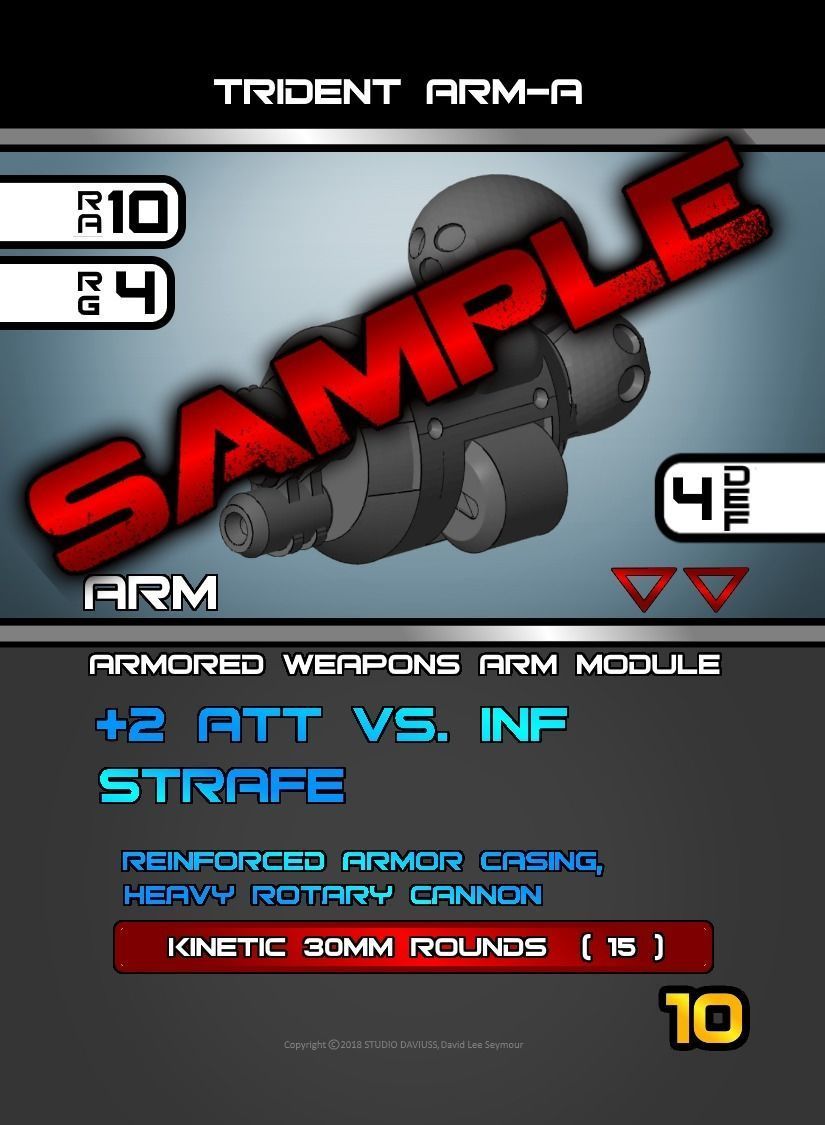 CHIBI-TECH SD - TRIDENT ARM-A VULCAN   3D print model_10