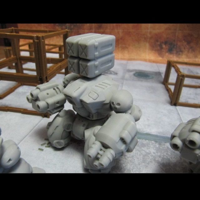 CHIBI-TECH SD - TRIDENT ARM-A VULCAN   3D print model_2