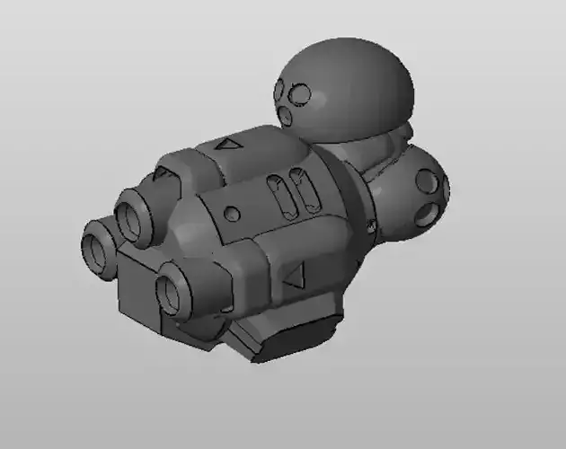 CHIBI-TECH SD - TRIDENT ARM B - C         3D print model