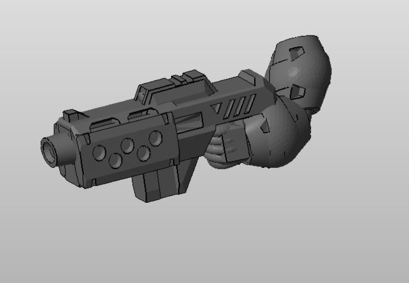 CHIBI-TECH SD - DOMINATOR ARM 3D print model_1