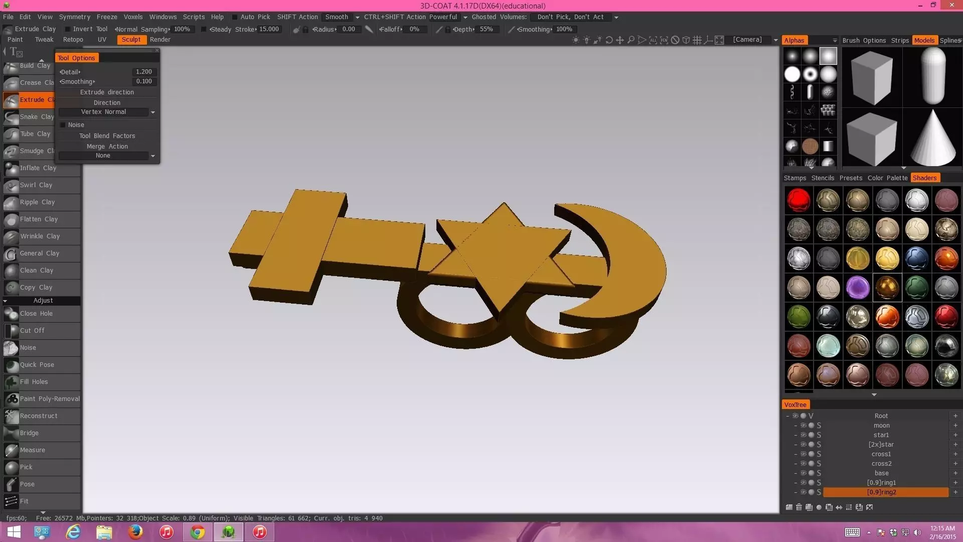 Peace Ring Free 3D model