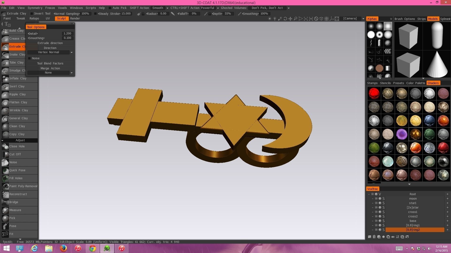 Peace Ring Free 3D model_0