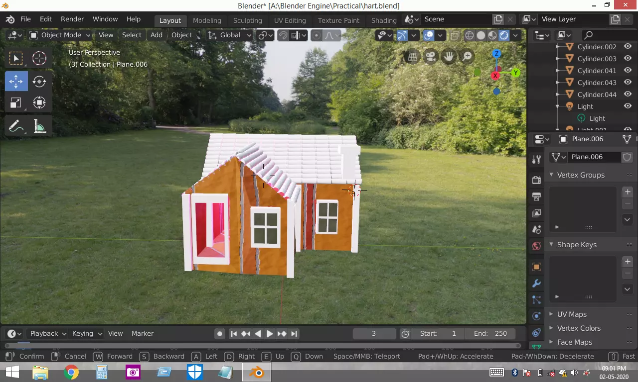 house how to build Free low-poly 3D model