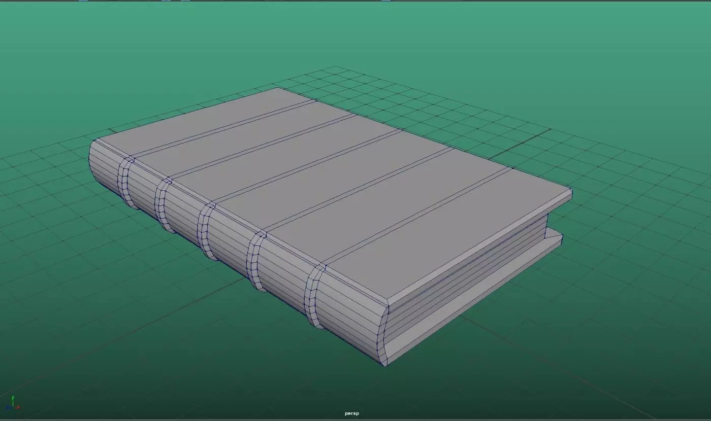 old books Free low-poly 3D model_0