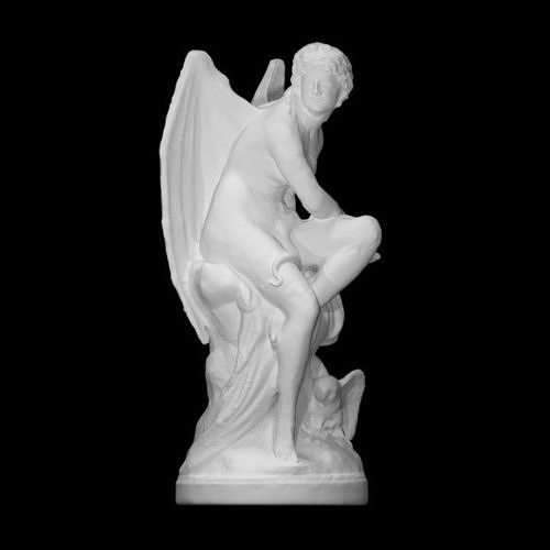 witch sculpture of cupid Free 3D print model
