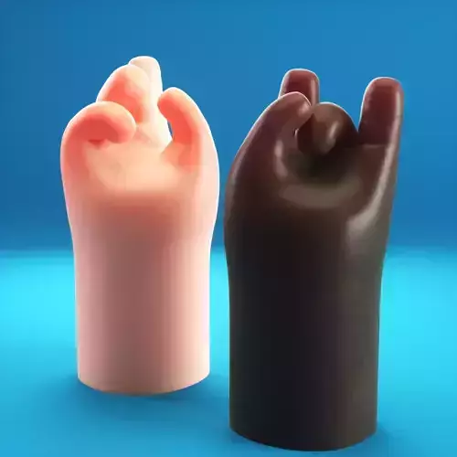 Cartoon Hand Low-poly 3D model