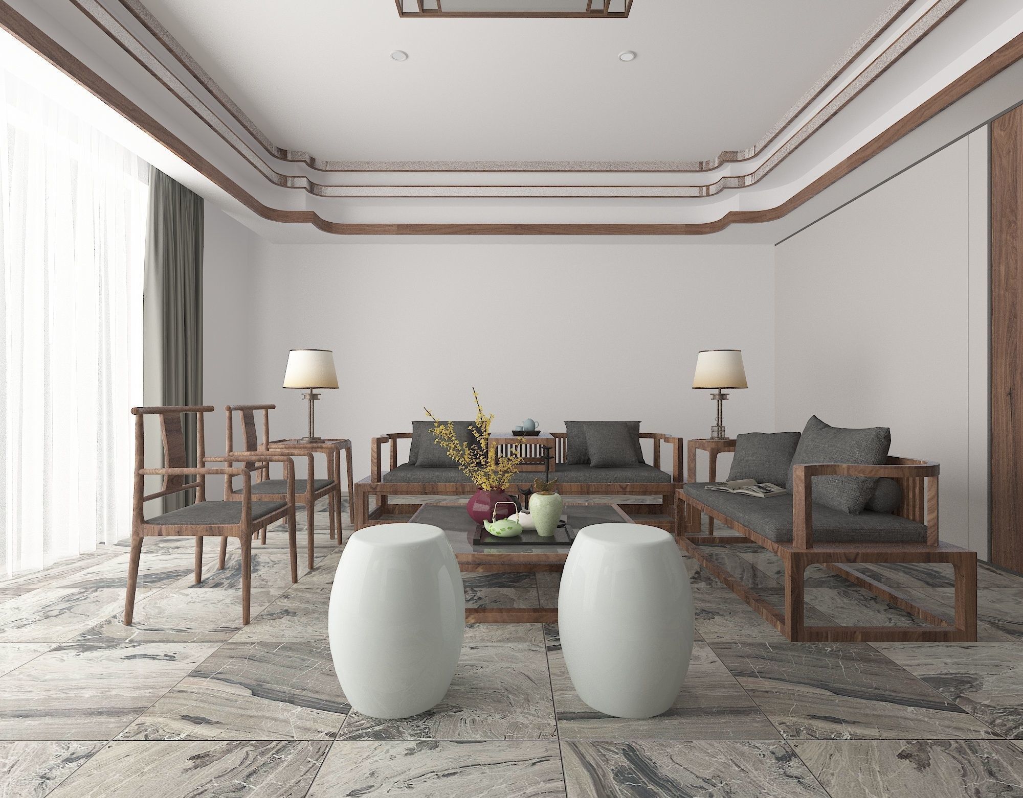 Modern Apartment 3D model_2