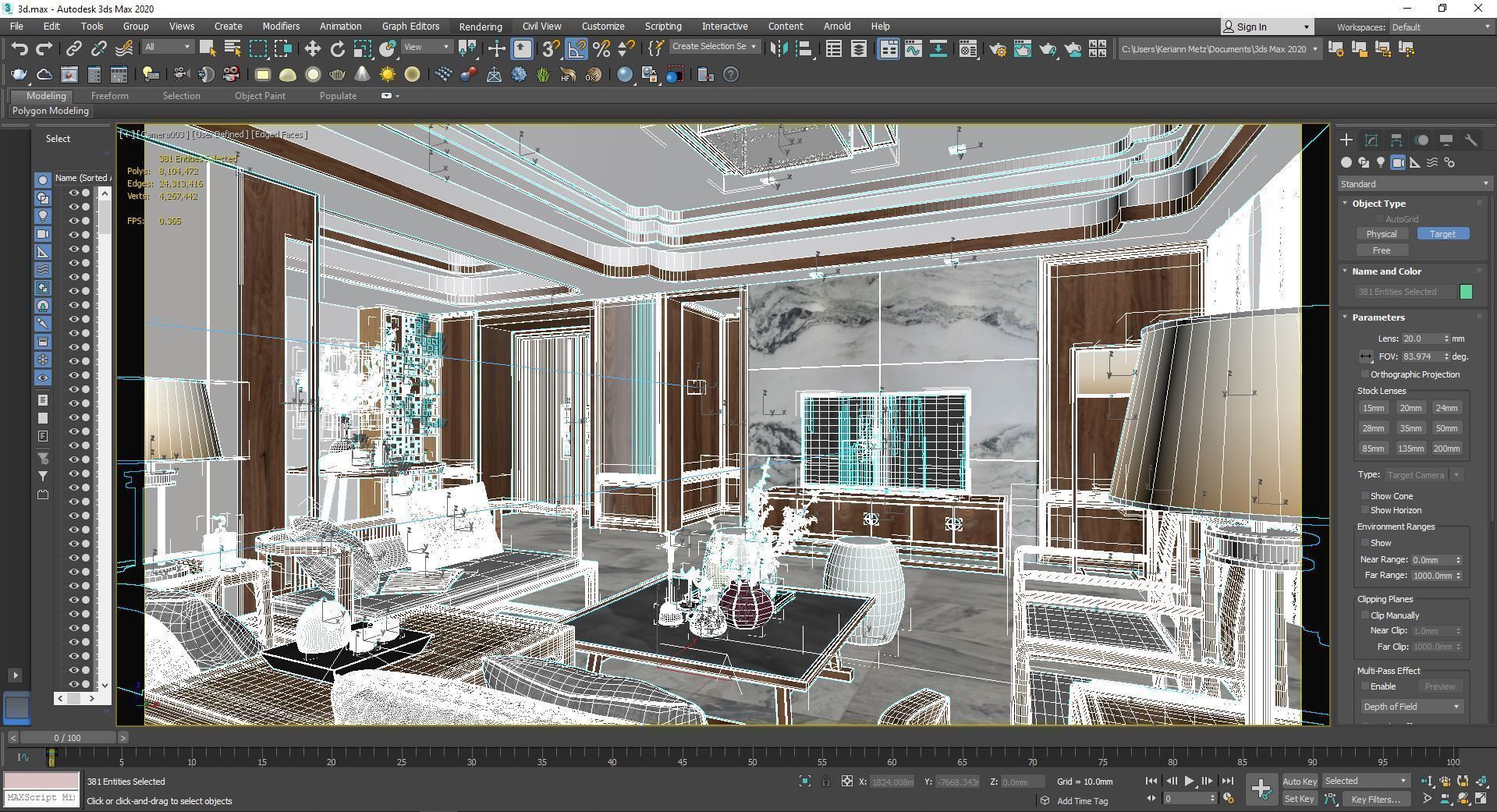Modern Apartment 3D model_4