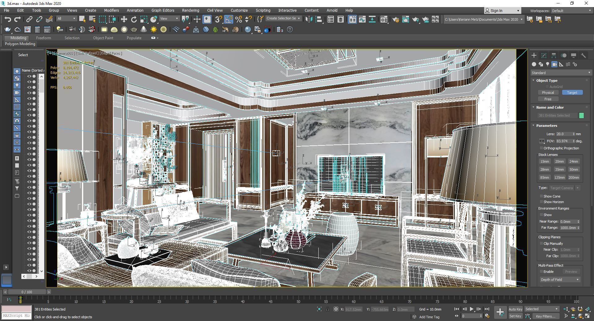 Modern Apartment 3D model_6