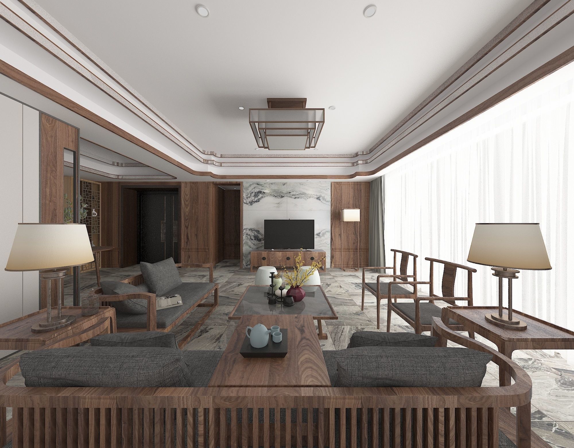 Modern Apartment 3D model_1