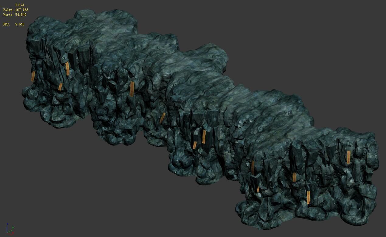 Trapped Dragon Cave - Mountain 05 3D model_1