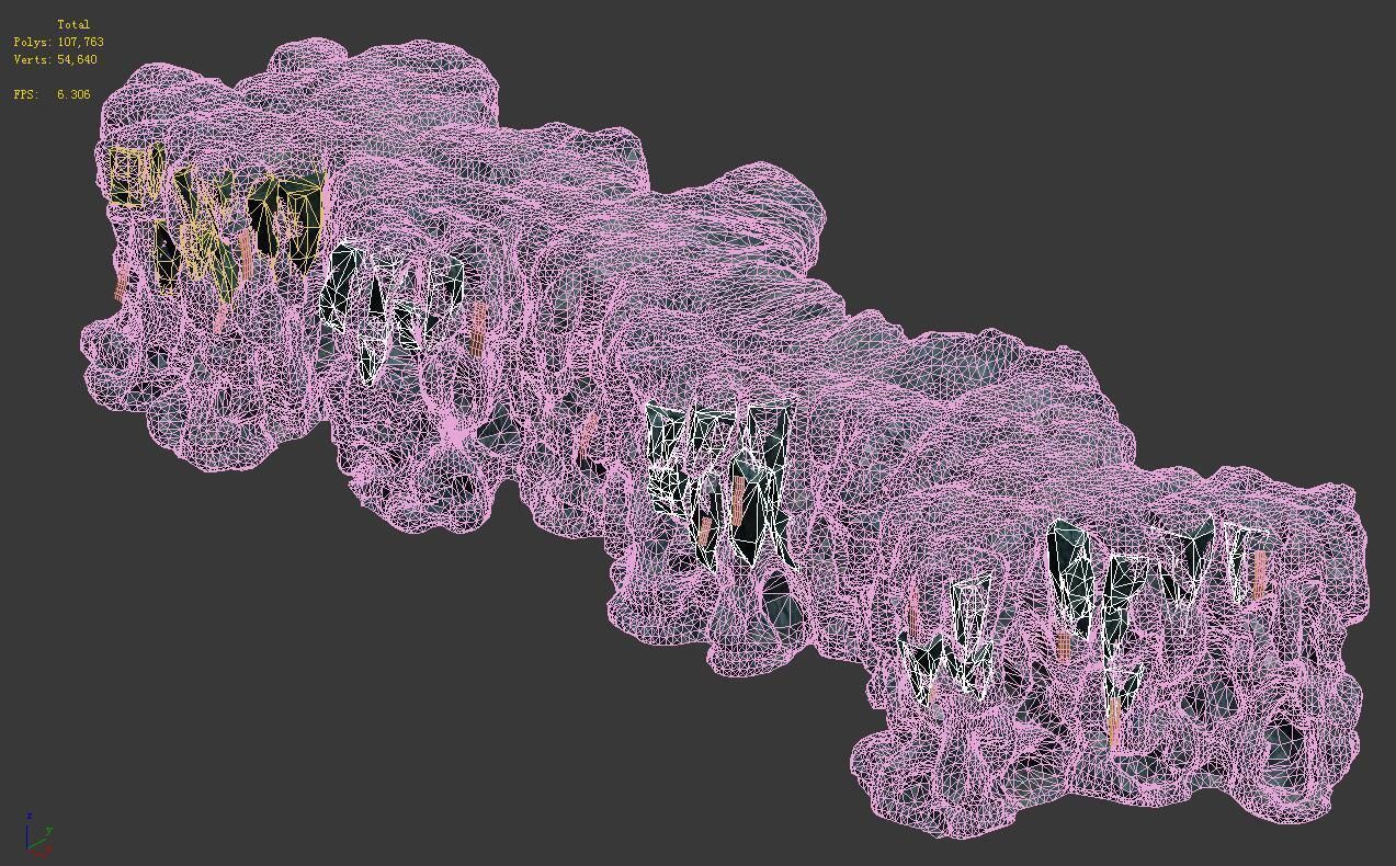 Trapped Dragon Cave - Mountain 05 3D model_2