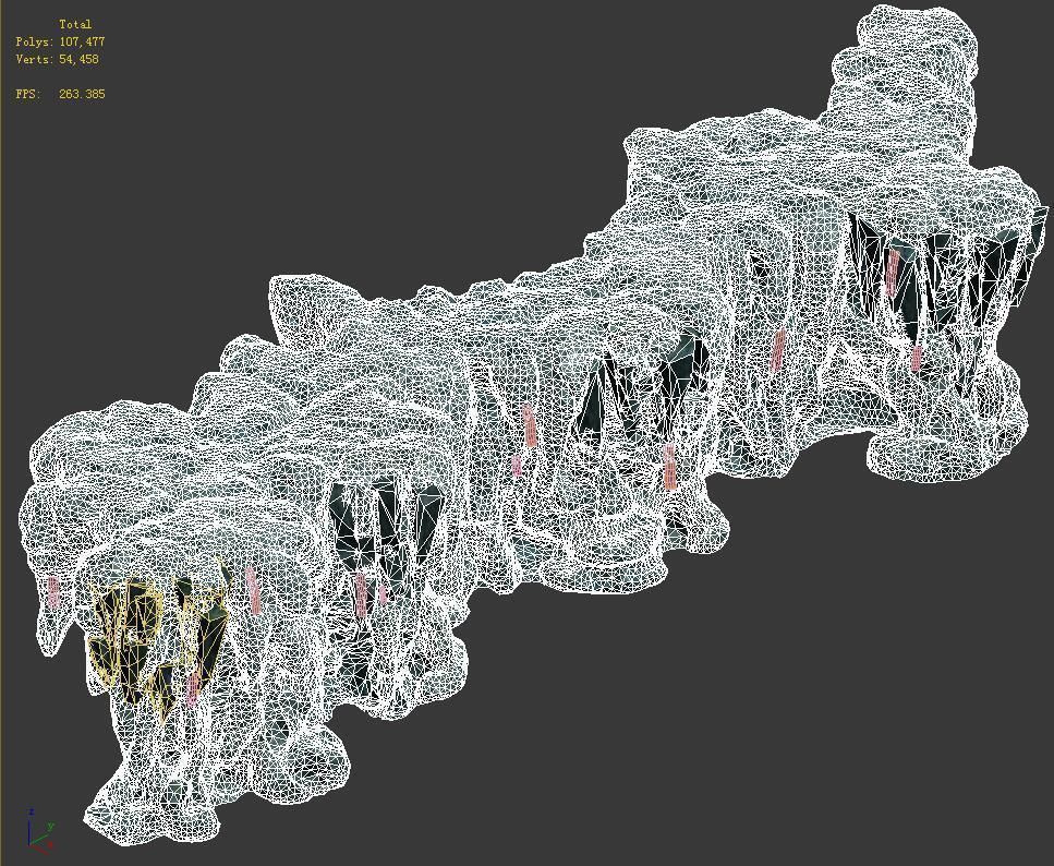 Trapped Dragon Cave - Mountain 07 3D model_2