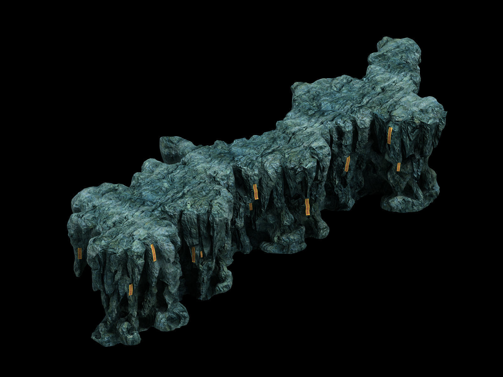 Trapped Dragon Cave - Mountain 07 3D model_3