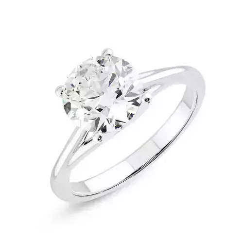 Solitaire Ring stl file 3D print model and 360 Animation 3D print model