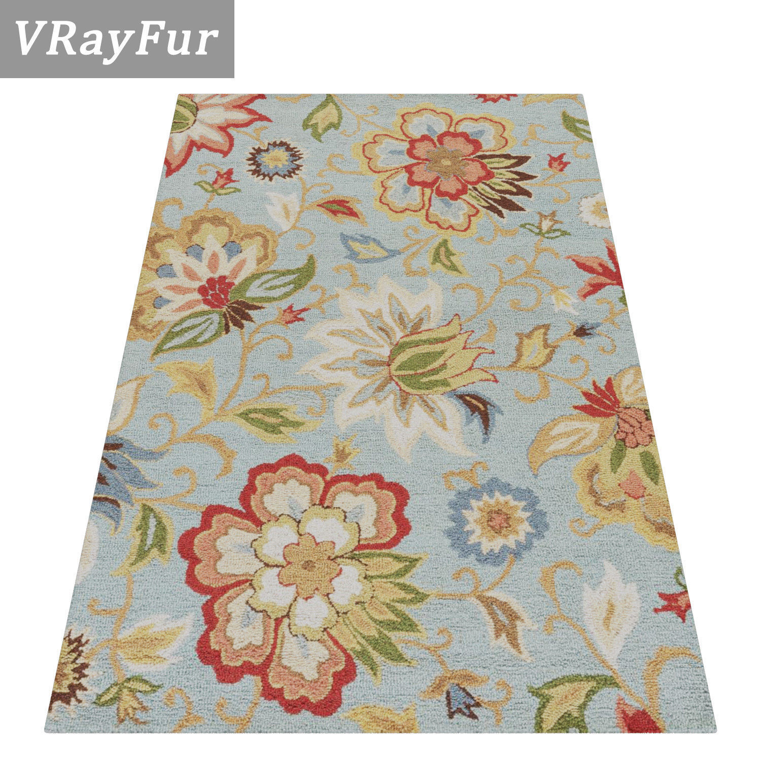 Rug Set 603 3D model_2