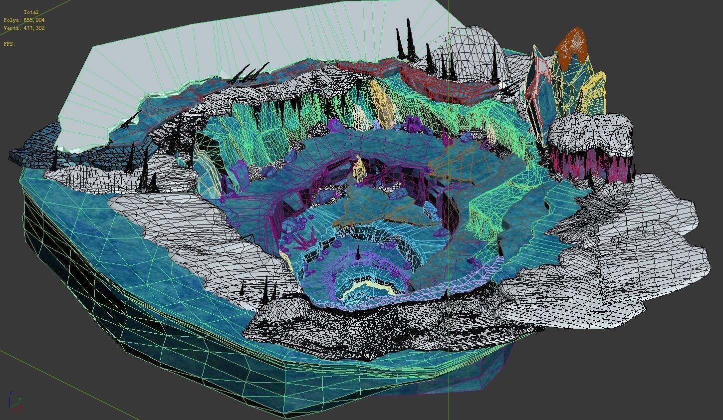 Cold wind highland - ice hole 01 3D model_5