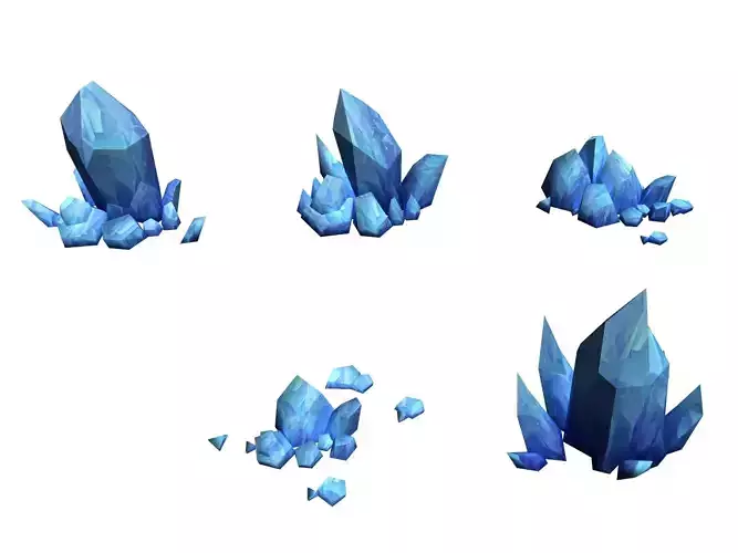 Cold wind high ground - can break objects ice body 3D model