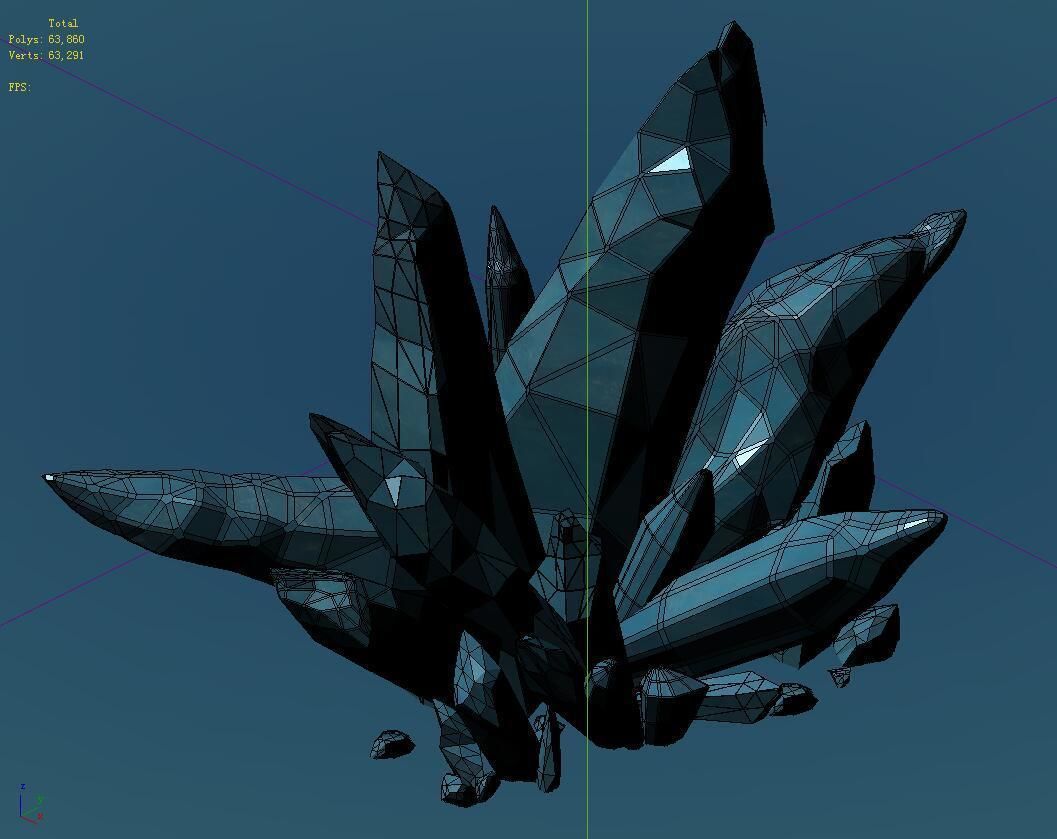 Cold wind highland - crystal 01 3D model_6