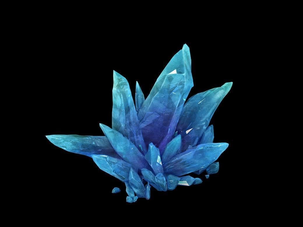 Cold wind highland - crystal 01 3D model_1