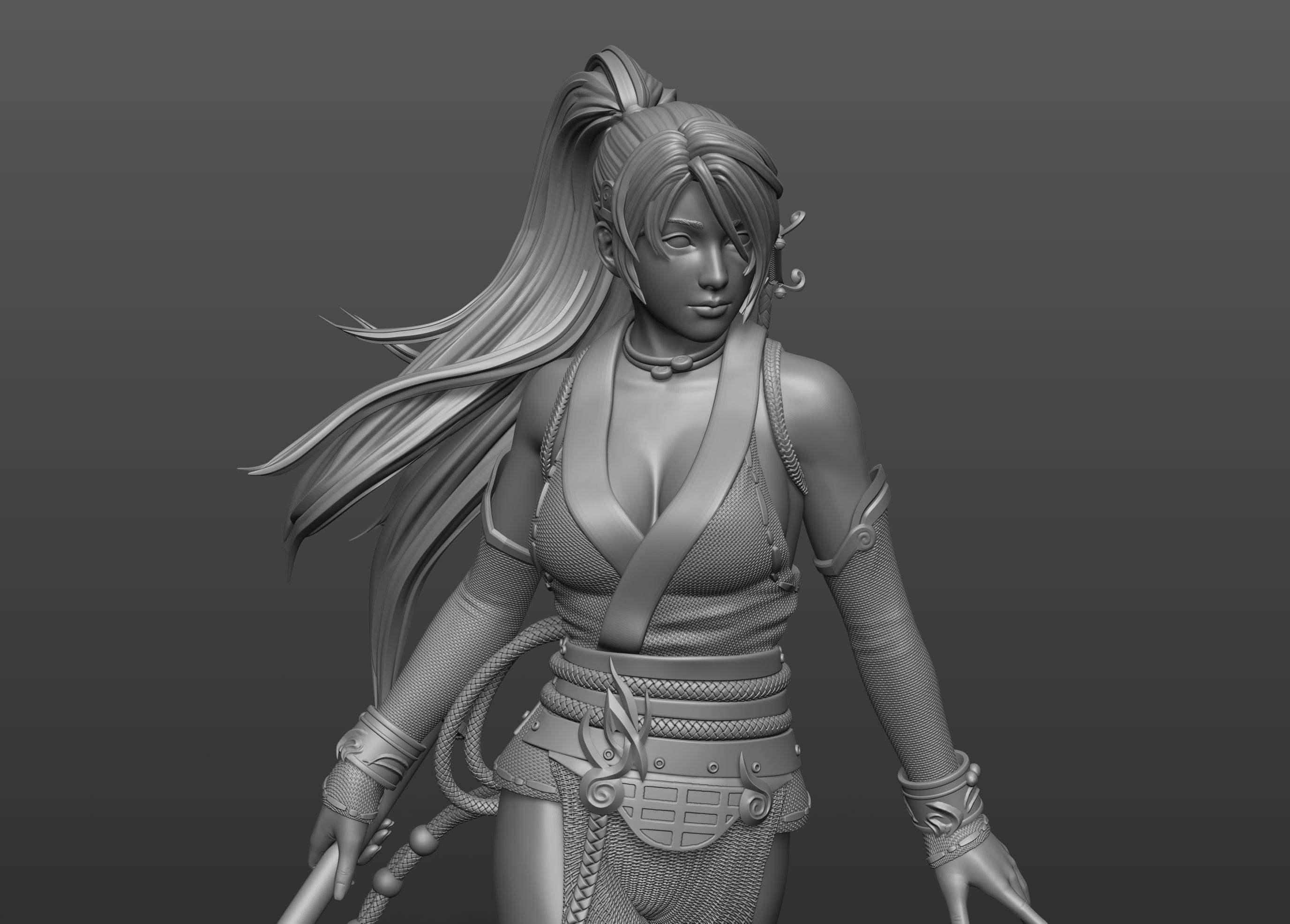 Momiji Dead or Alive Fan Art Statue 3d Printable 3D print model_17