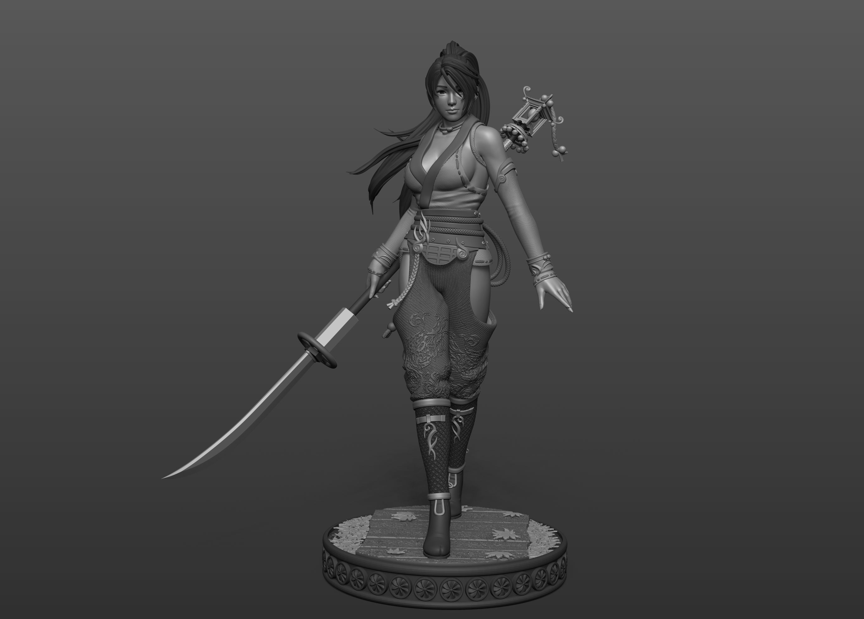 Momiji Dead or Alive Fan Art Statue 3d Printable 3D print model_10