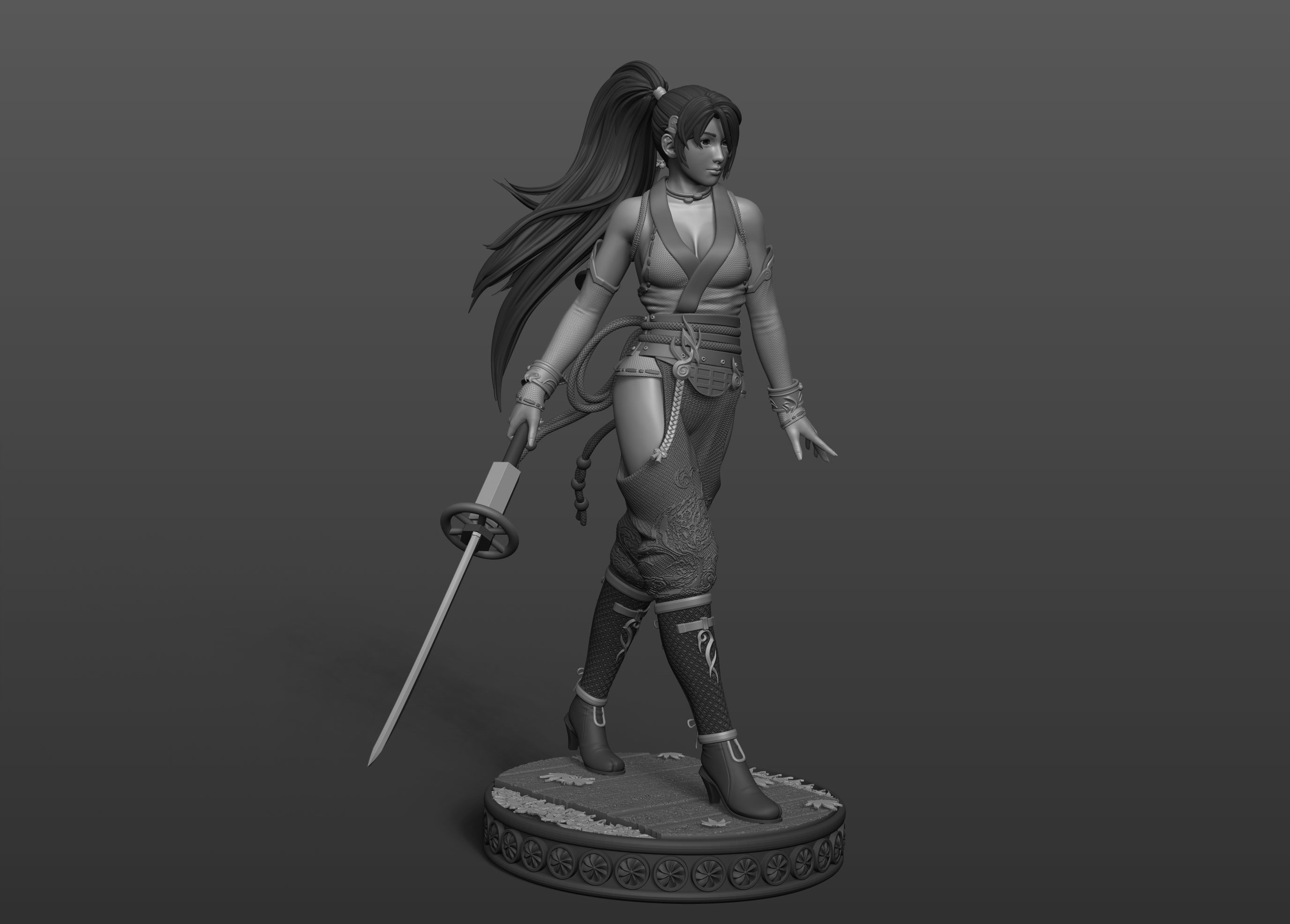 Momiji Dead or Alive Fan Art Statue 3d Printable 3D print model_11