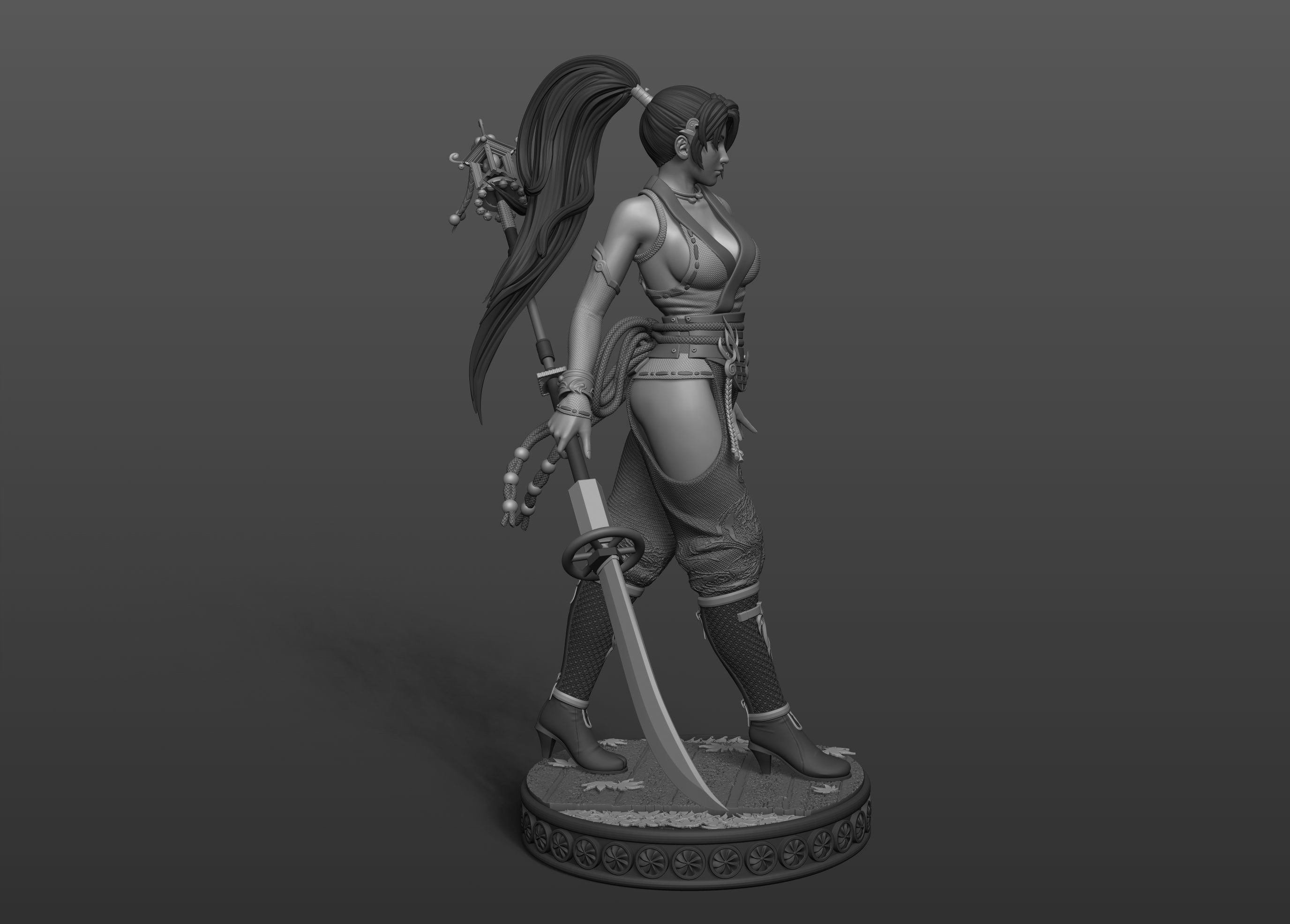 Momiji Dead or Alive Fan Art Statue 3d Printable 3D print model_12