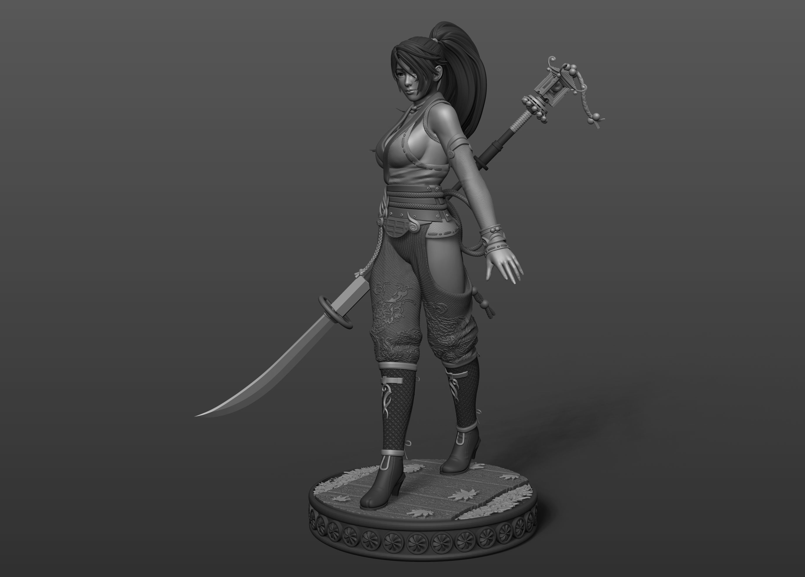 Momiji Dead or Alive Fan Art Statue 3d Printable 3D print model_15