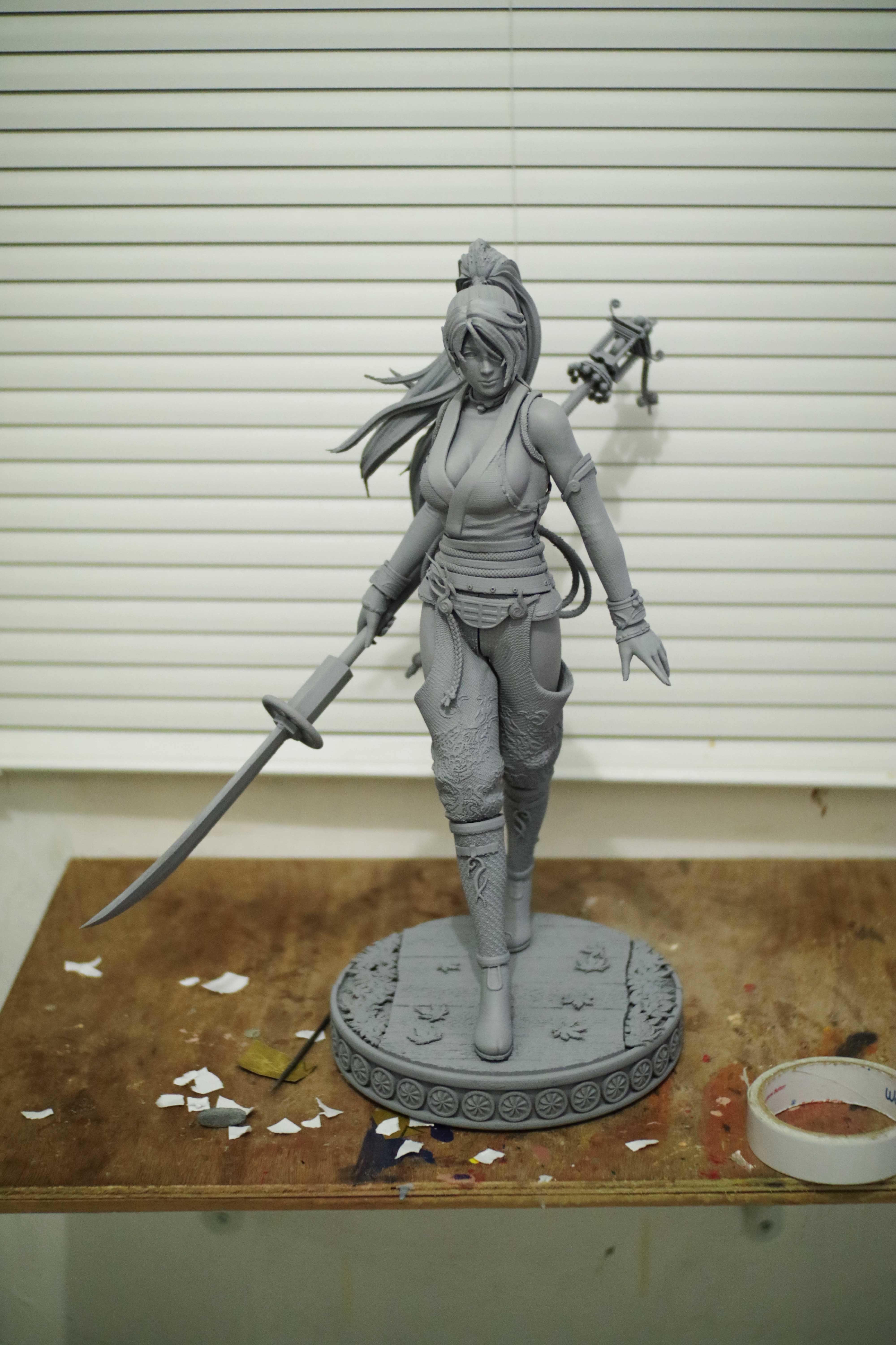 Momiji Dead or Alive Fan Art Statue 3d Printable 3D print model_25