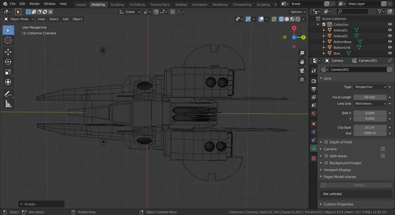 ARGAMA spaceship flying in sky 3D model_23