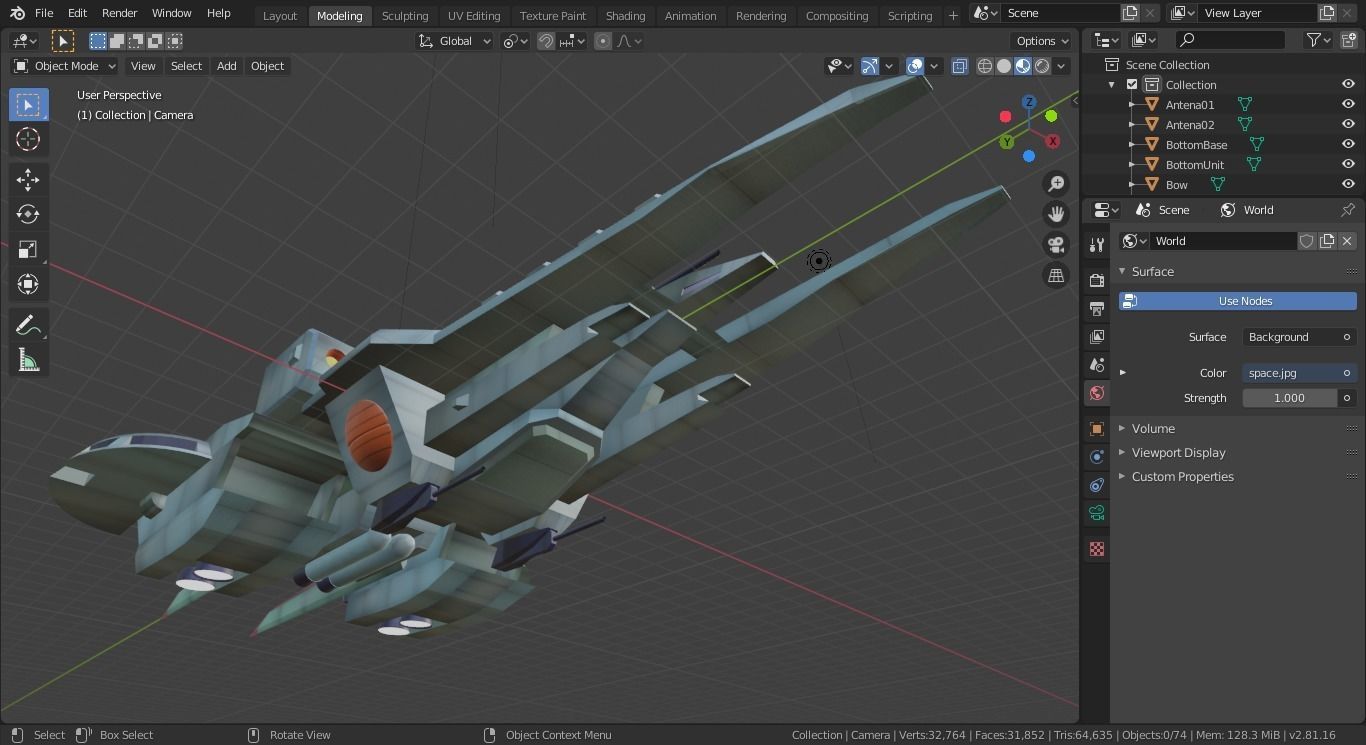 ARGAMA spaceship flying in sky 3D model_35