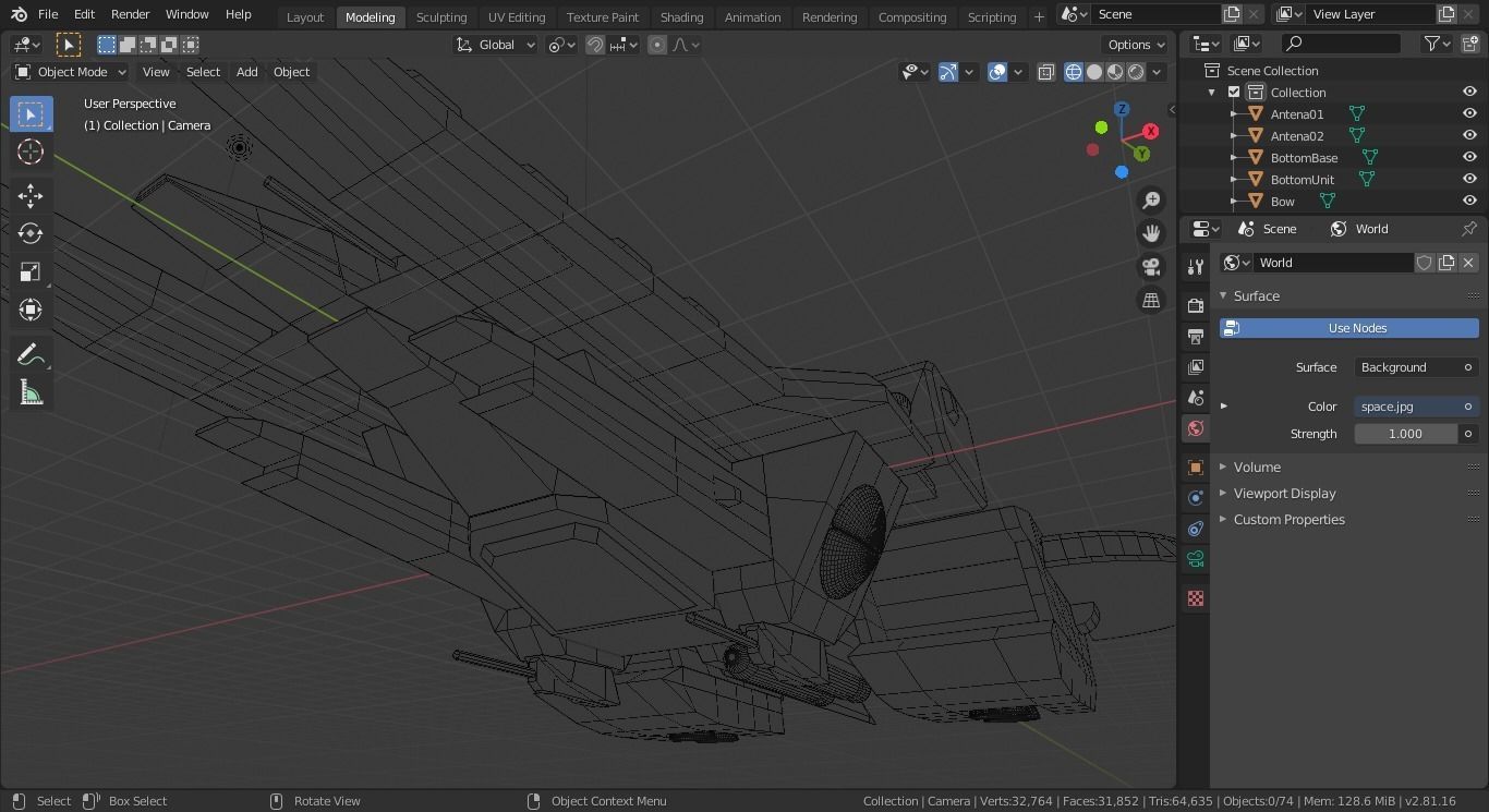 ARGAMA spaceship flying in sky 3D model_29