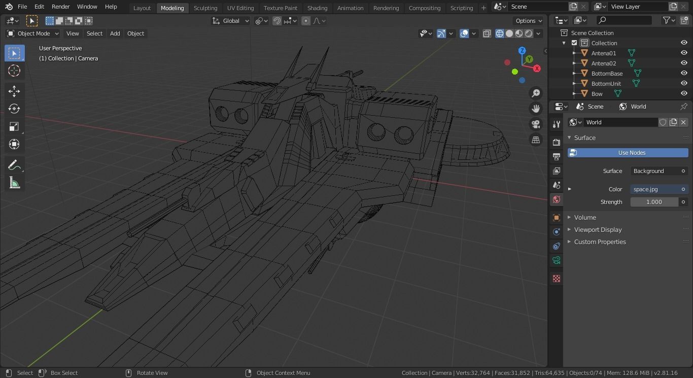 ARGAMA spaceship flying in sky 3D model_30