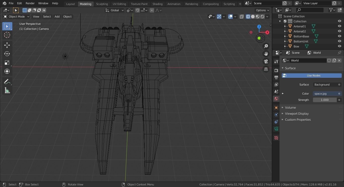 ARGAMA spaceship flying in sky 3D model_26