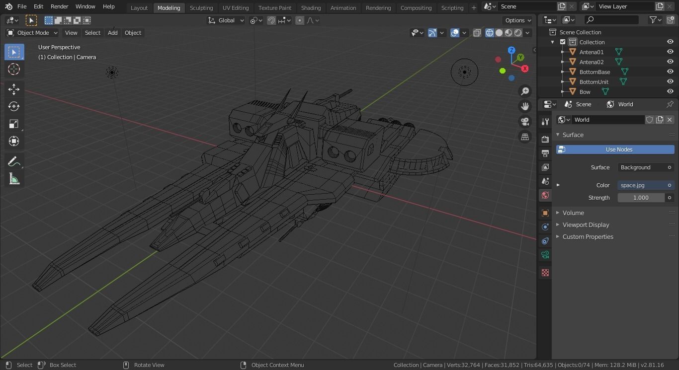 ARGAMA spaceship flying in sky 3D model_32