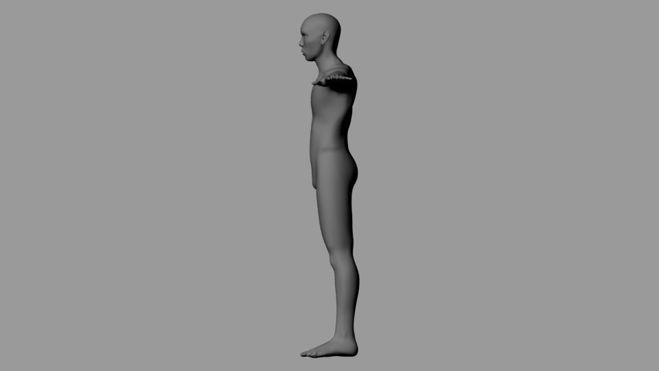 3D Whole Body Male Low Poly UVd Low-poly 3D model_2