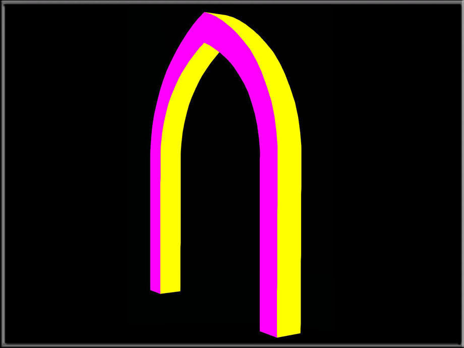 Gothic Arch 02 Low-poly 3D model_3