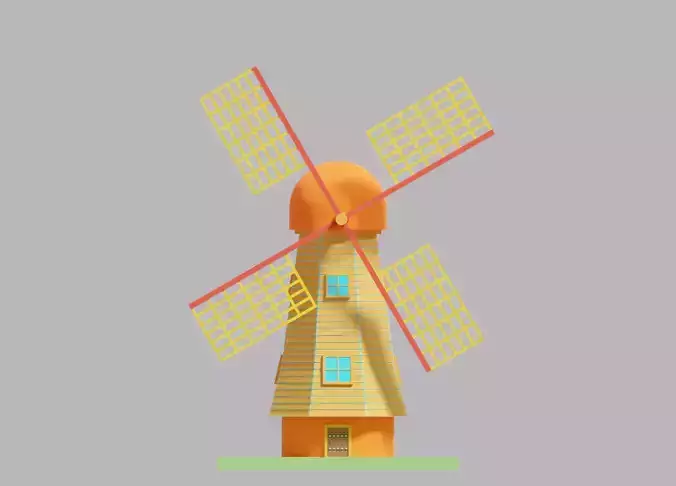 Cartoon Simple Windmill