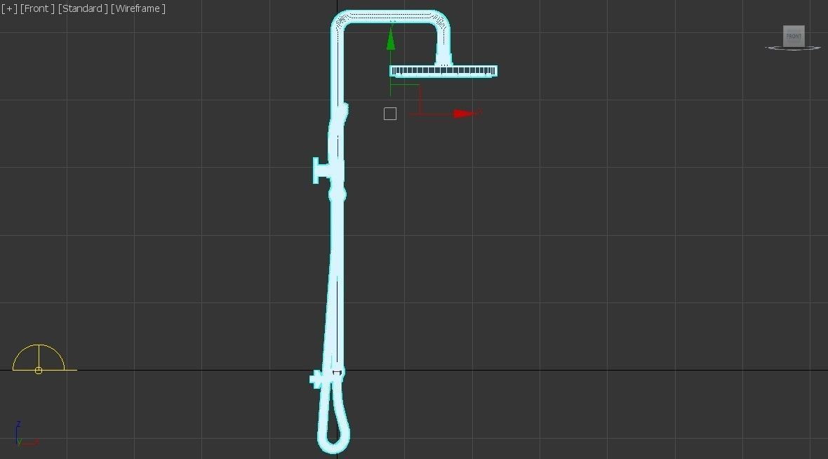 Shower column 3D model_4