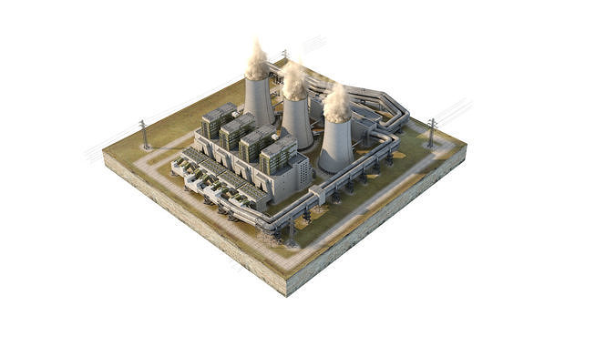 Coal Power Station  3D model