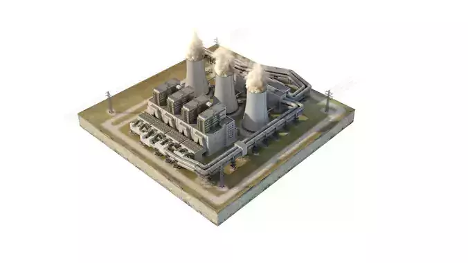 Coal Power Station  3D model