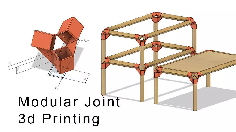 3d Printing Modular Joint 3D model