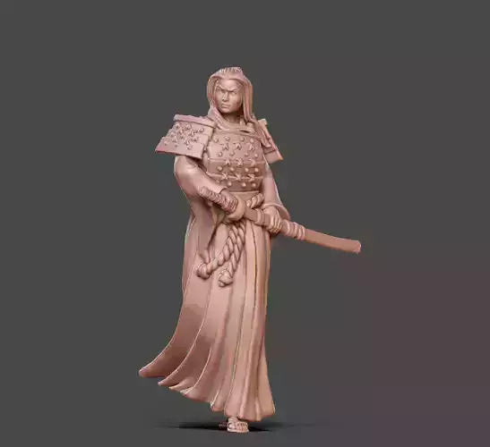 Samurai - otaku 35mm scale 3D print model