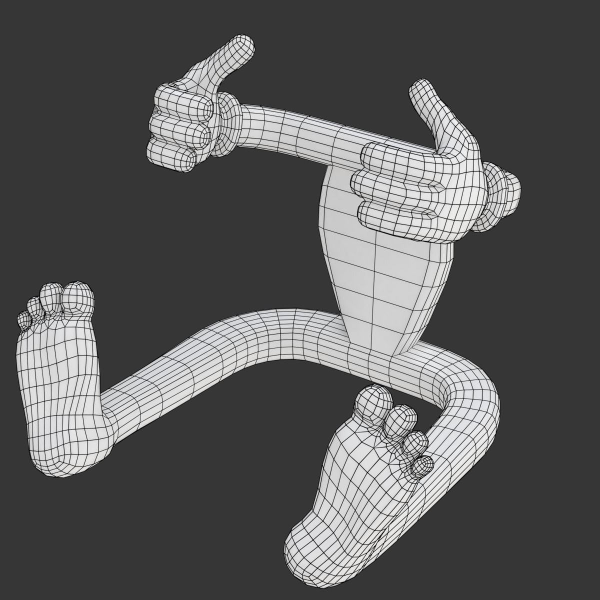 Cartoonish Mobile Holder 3D model_16