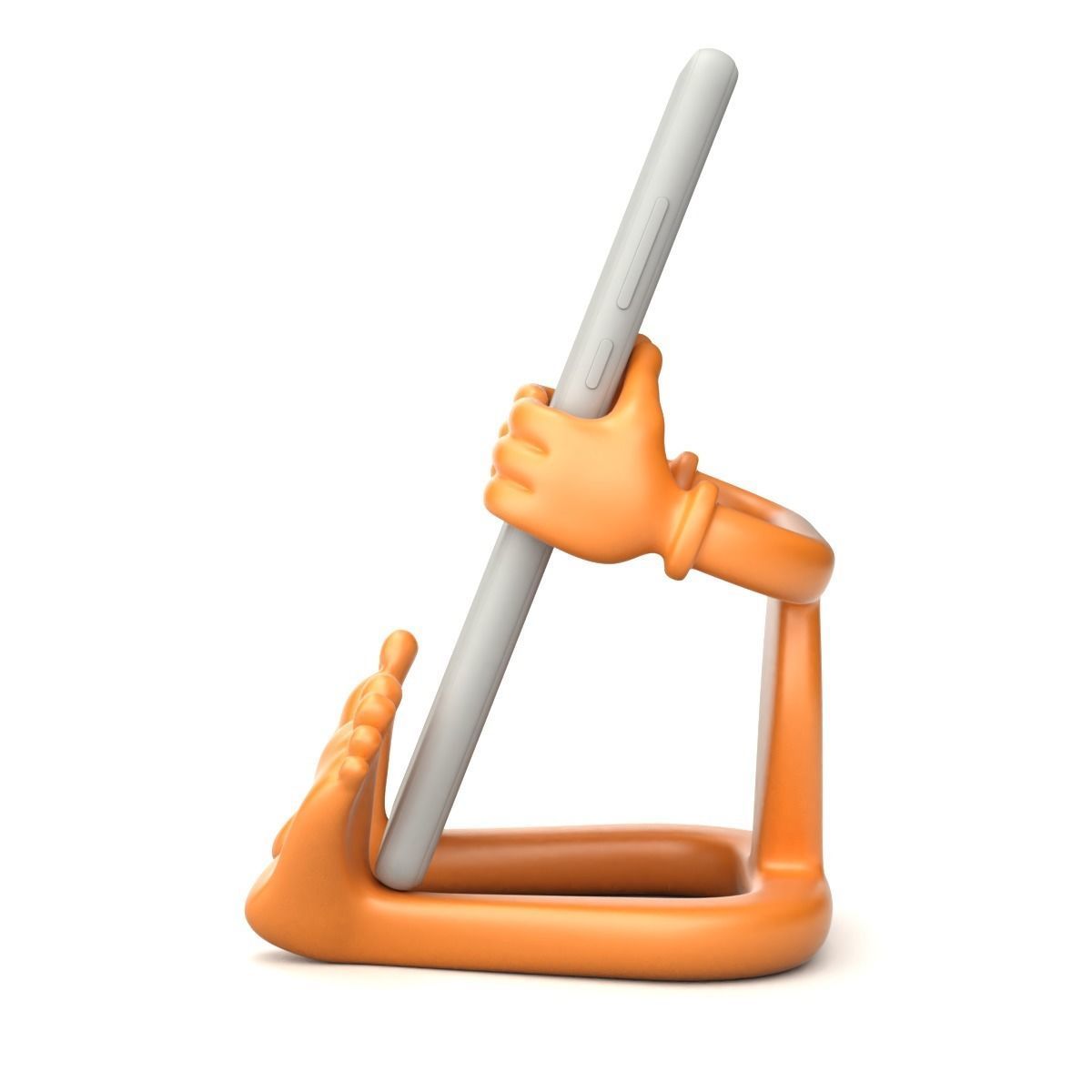 Cartoonish Mobile Holder 3D model_6