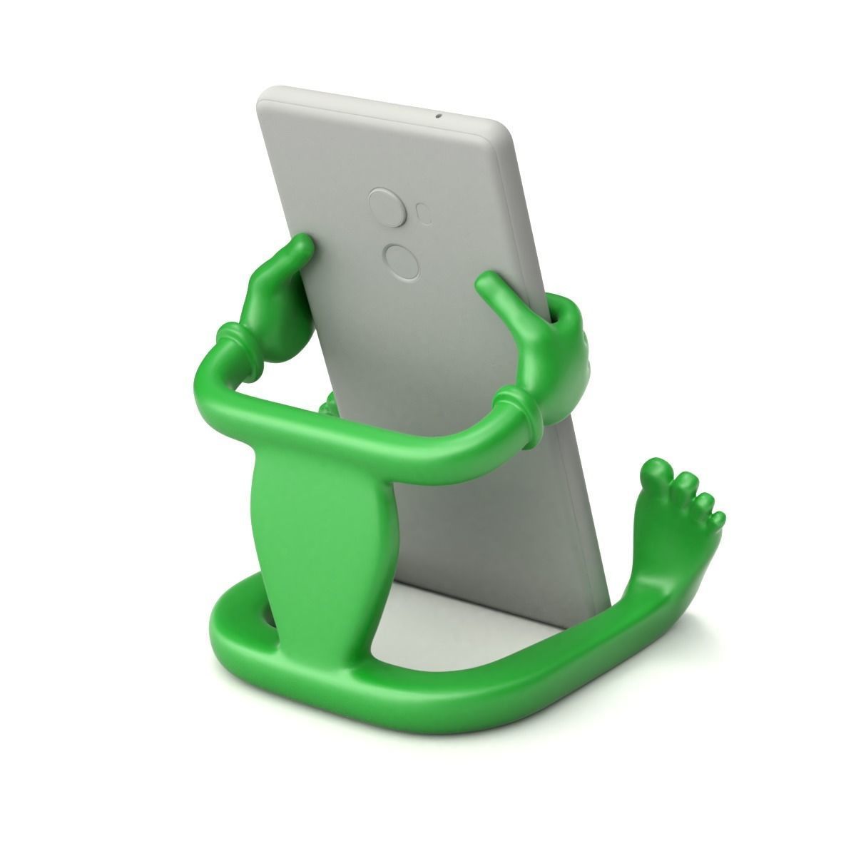 Cartoonish Mobile Holder 3D model_3